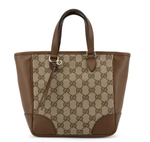 Gucci GG Canvas Small Bree Tote in Brown