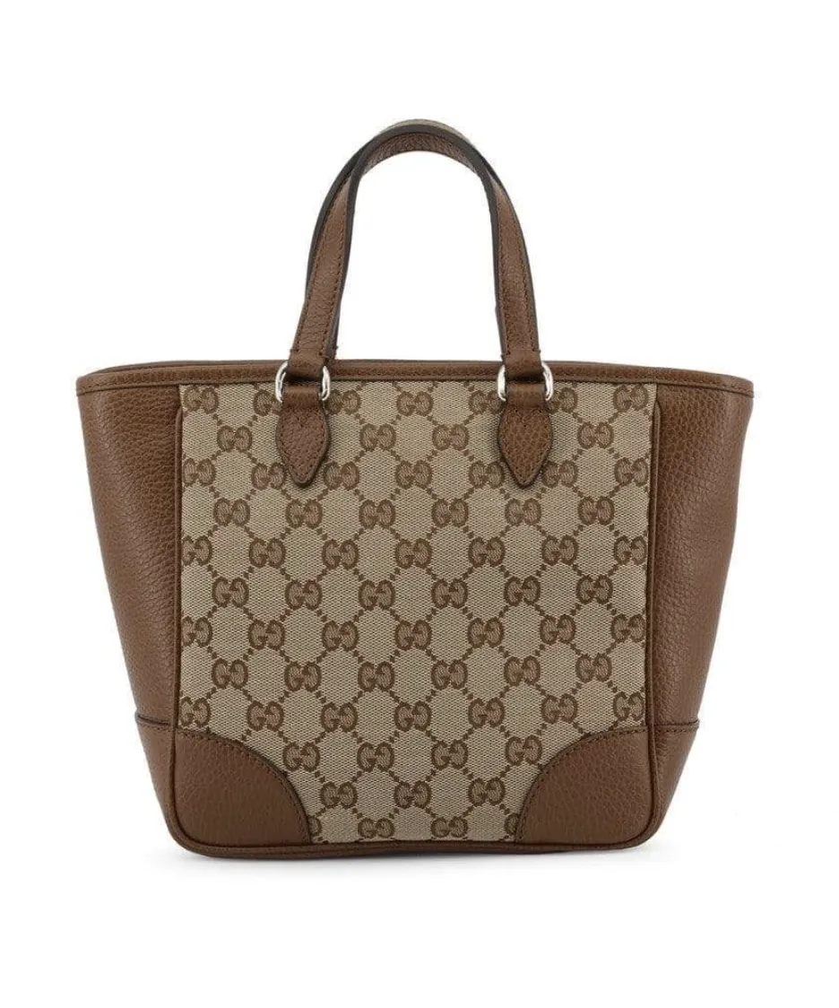 Gucci GG Canvas Small Bree Tote in Brown