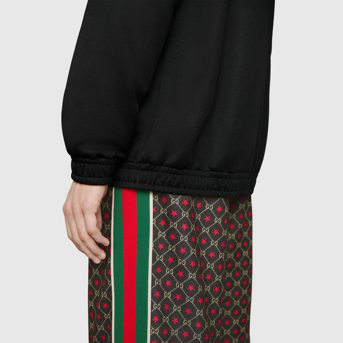Gucci GG Star Print Track Shorts in Black
