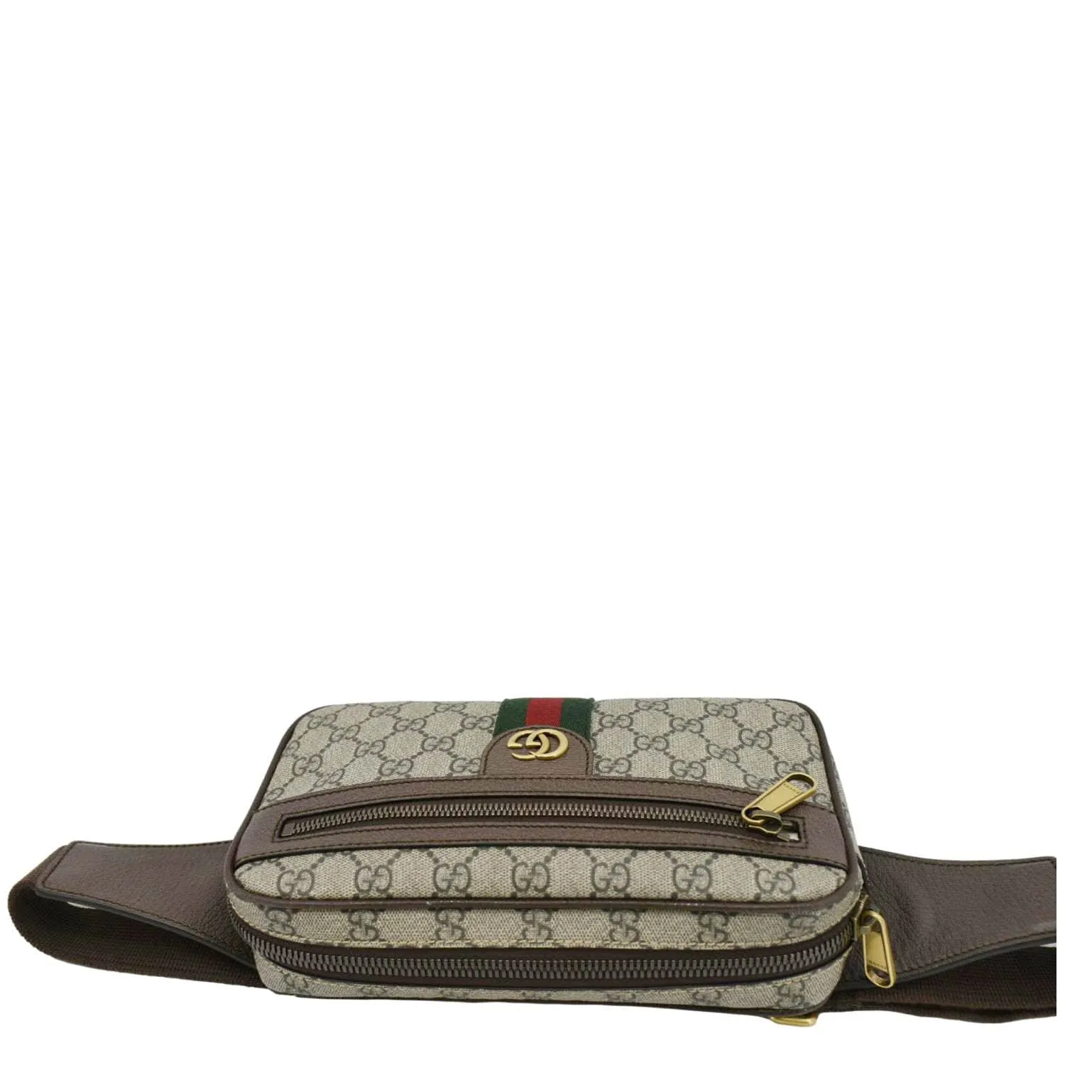 GUCCI Ophidia GG Supreme Canvas Belt Bag Beige 574796