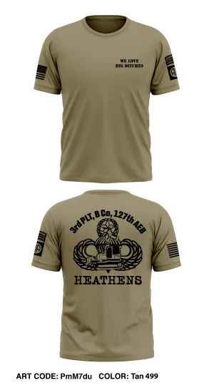 Heathens 127th AEB Core Men's SS Performance Tee - PmM7du