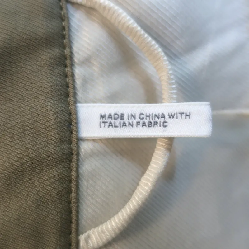Helmut Lang Trench Coat Khaki Cotton-Linen Size Large Belted Jacket