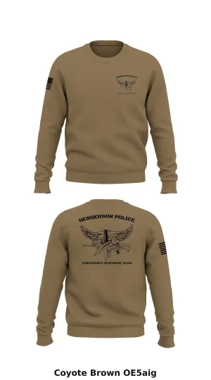 Henderson Police Emergency Response Team  Store 1 Core Men's Crewneck Performance Sweatshirt - OE5aig