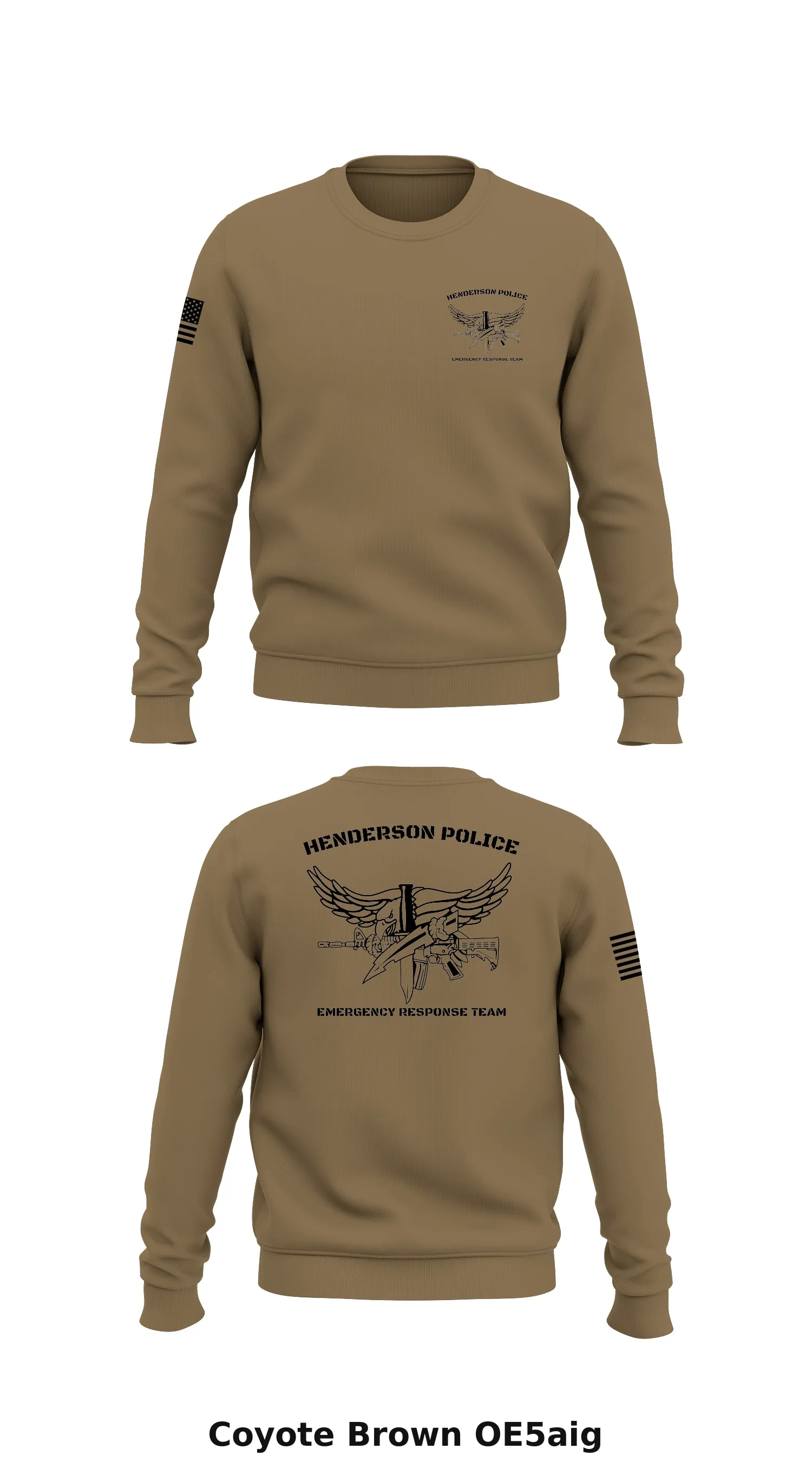 Henderson Police Emergency Response Team  Store 1 Core Men's Crewneck Performance Sweatshirt - OE5aig