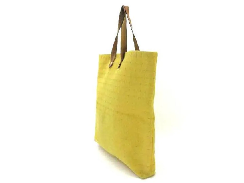 Hermès Yellow Ahmedabad Quilted Tote 215590