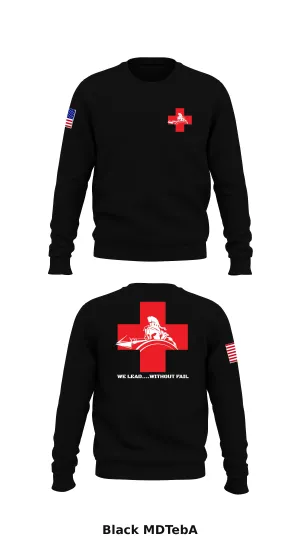 HHC, Troop Command, Fort Belvoir Community Hospital Store 1 Core Men's Crewneck Performance Sweatshirt - MDTebA