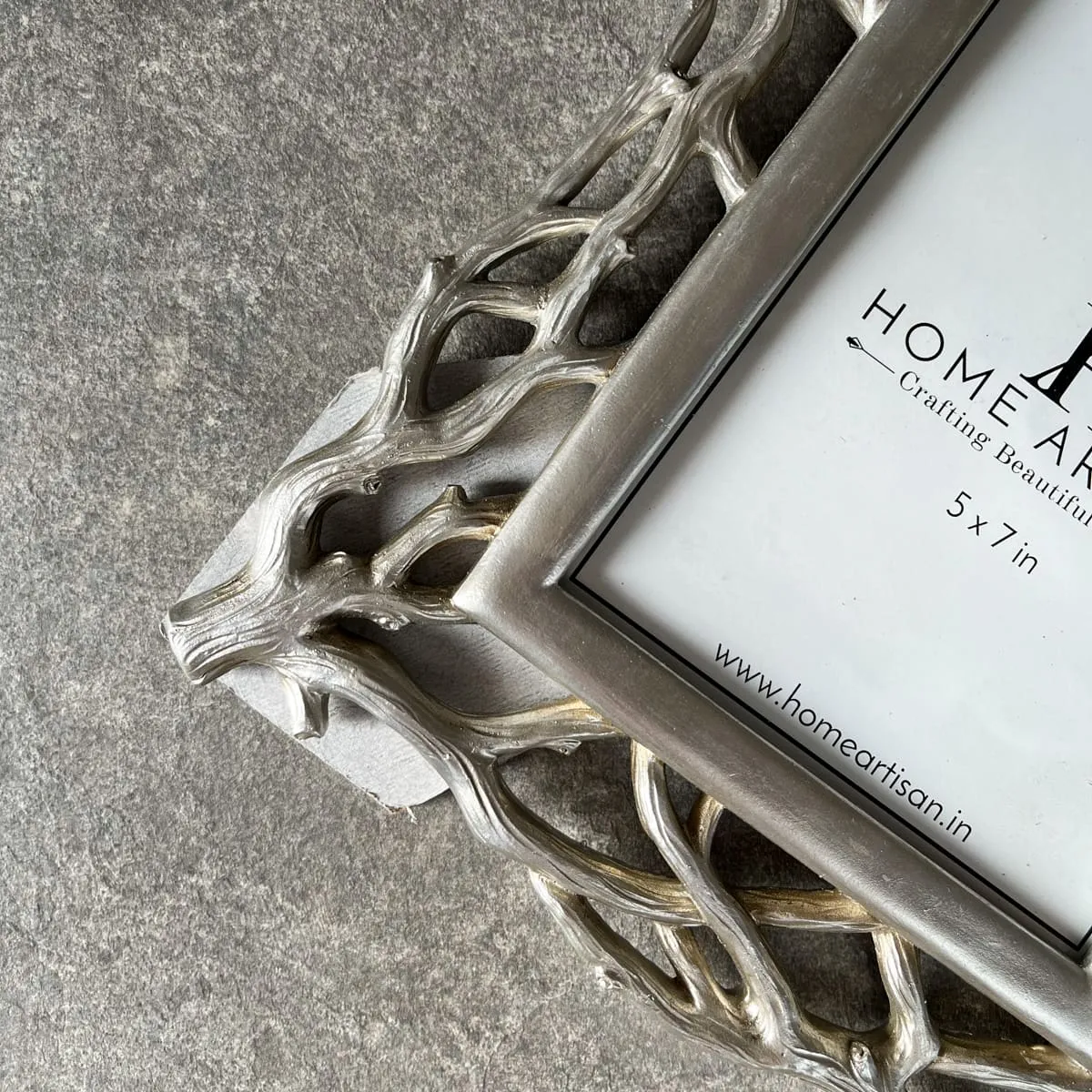 Home Artisan Vera Twig Detail Silver Photo Frame (5x7)
