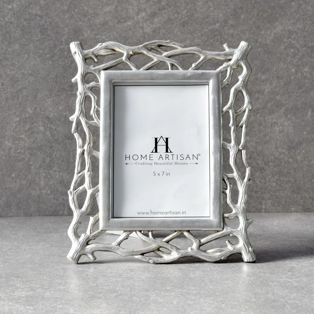 Home Artisan Vera Twig Detail Silver Photo Frame (5x7)