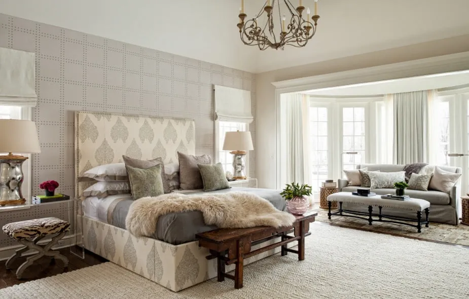 Home Couture Fabric: Taj - Custom Vapor on Ivory 100% Linen