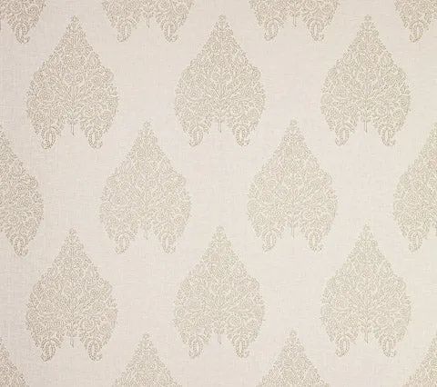 Home Couture Fabric: Taj - Custom Vapor on Ivory 100% Linen