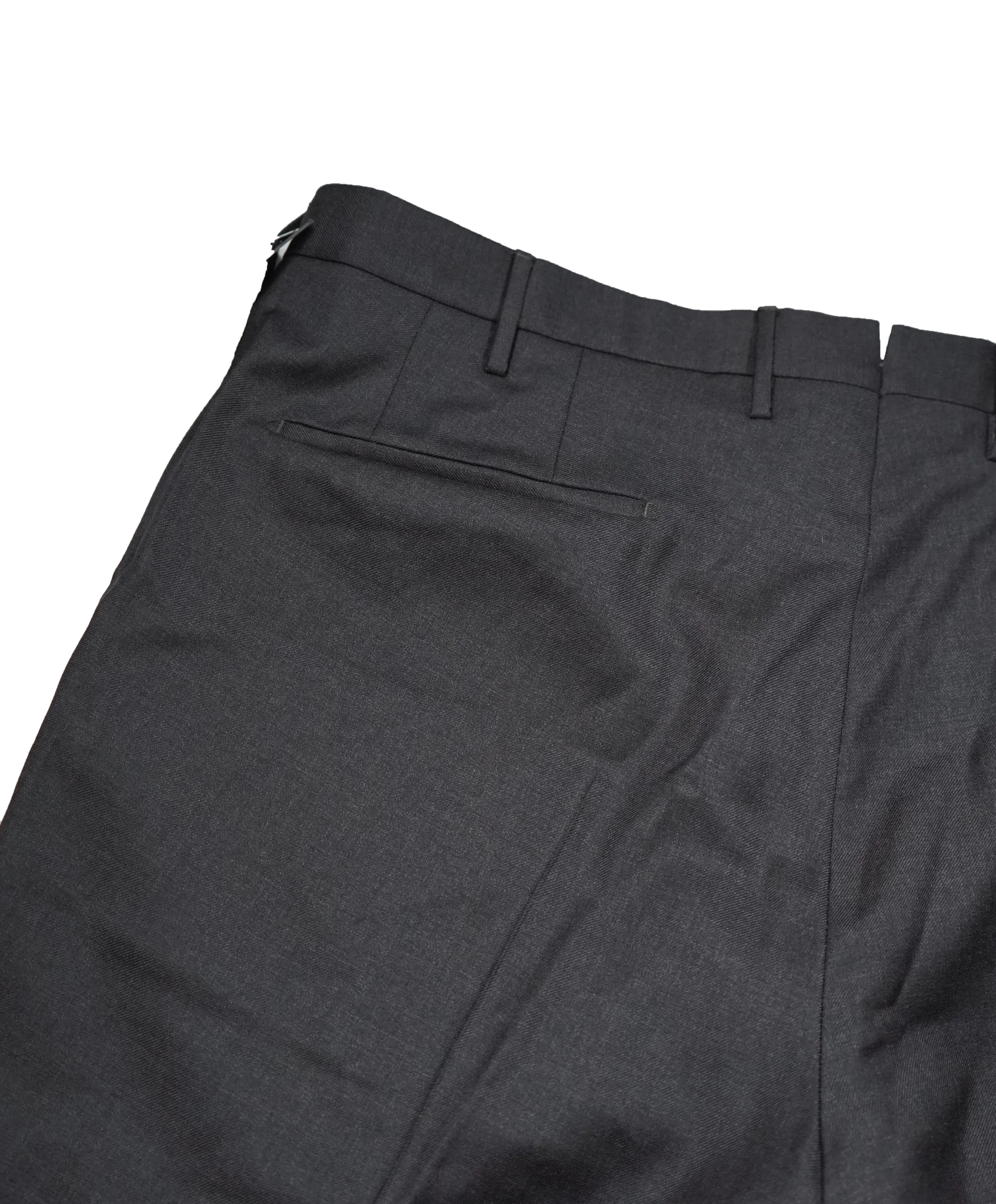 INCOTEX - Logo Tassel Charcoal Dress Pants Slim Fit Super 100’s - 37W