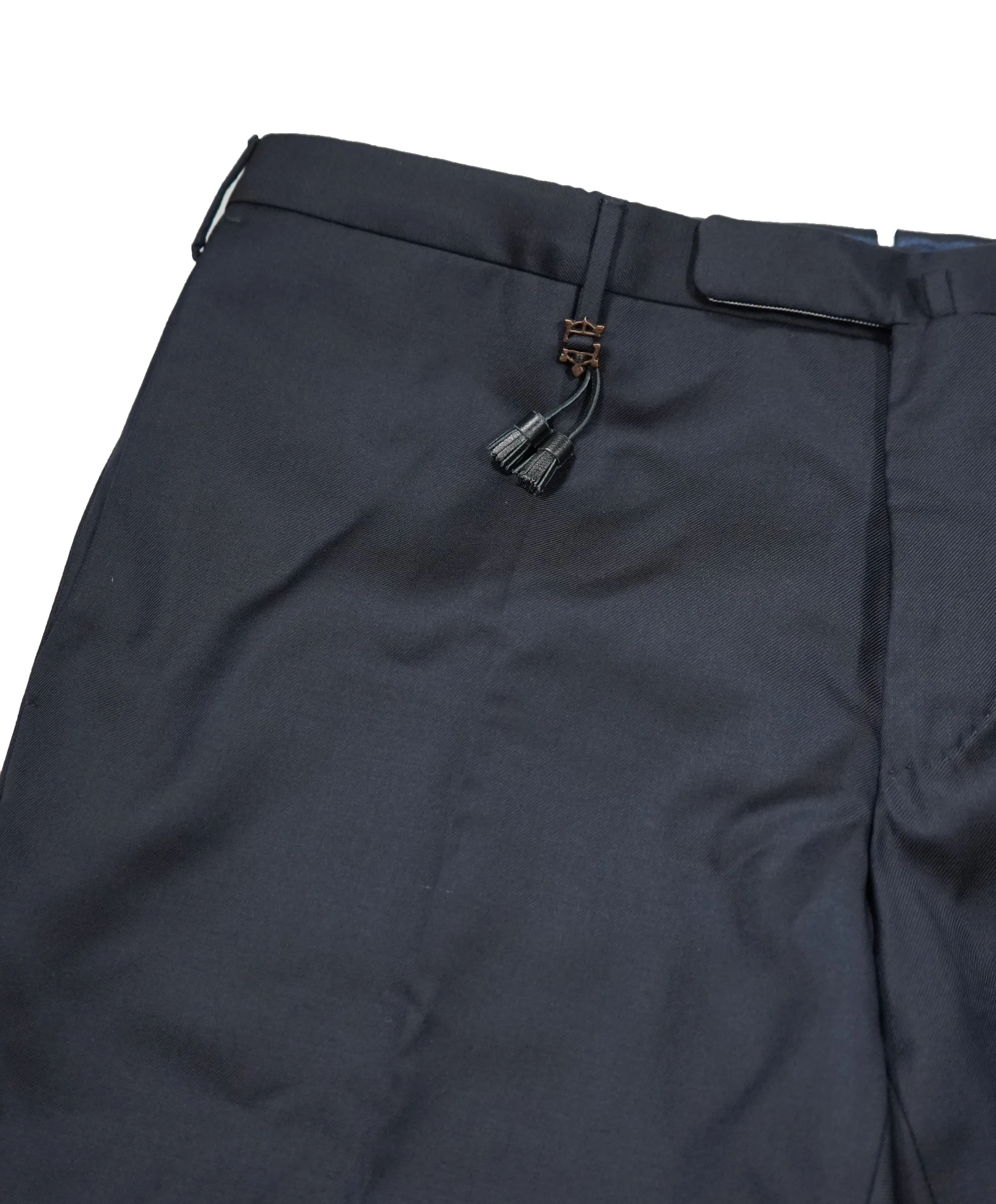 INCOTEX - Logo Tassel Navy Dress Pants Slim Fit Super 100’s - 37W