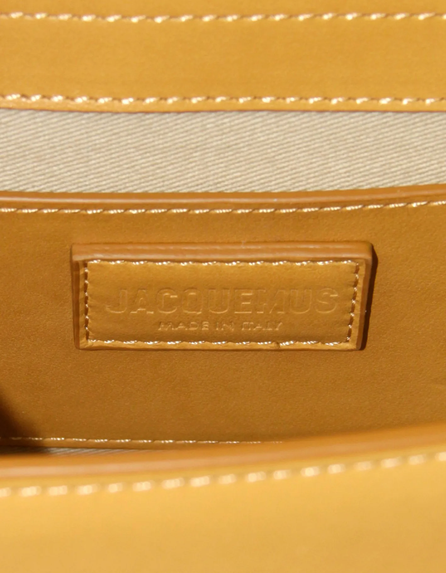 Jacquemus Beige Leather Le Grand Bambino Crossbody Bag