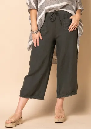 Jessi Linen Pants in Khaki