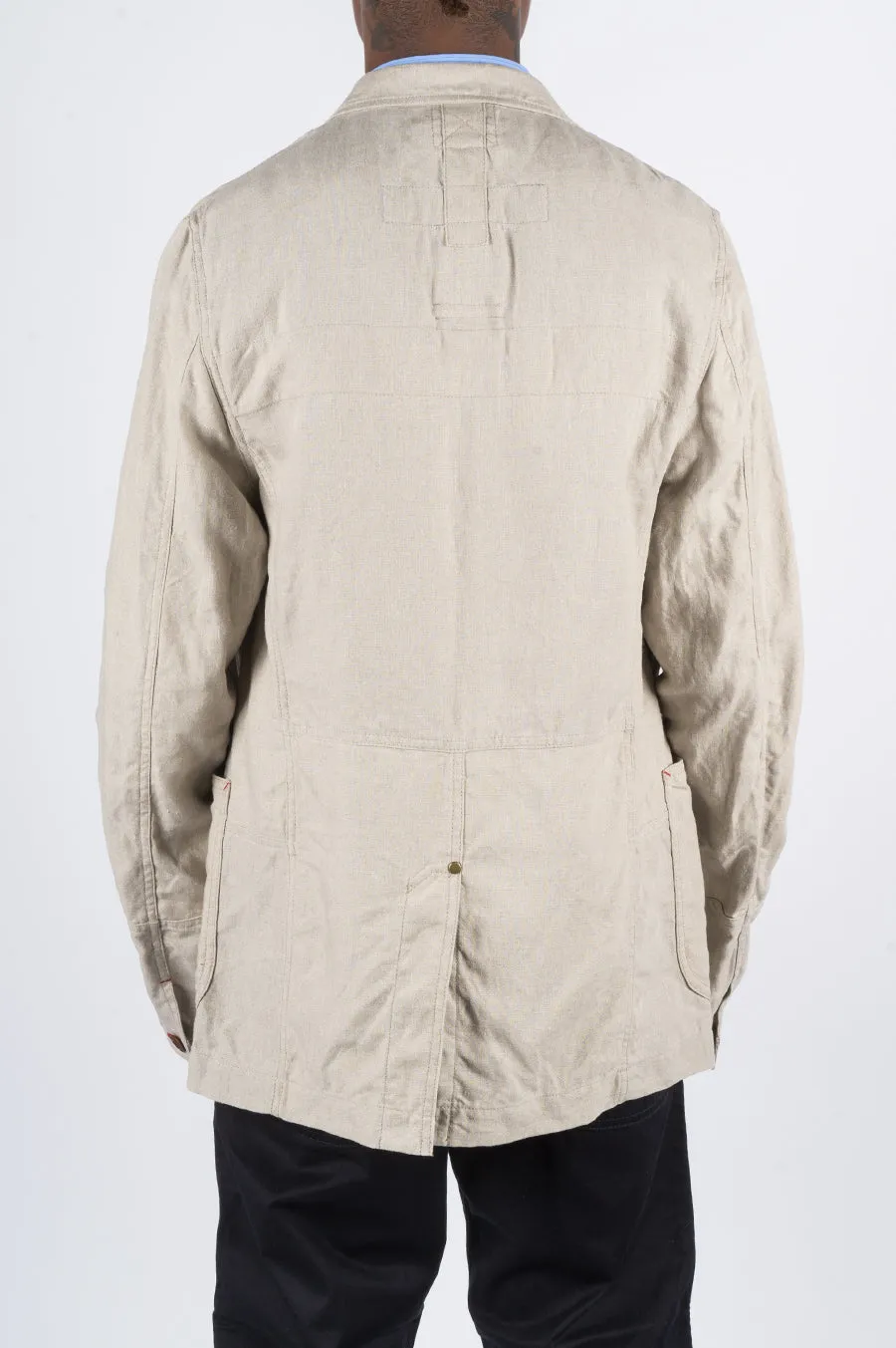 JUNYA WATANABE MAN LINEN JACKET KHAKI