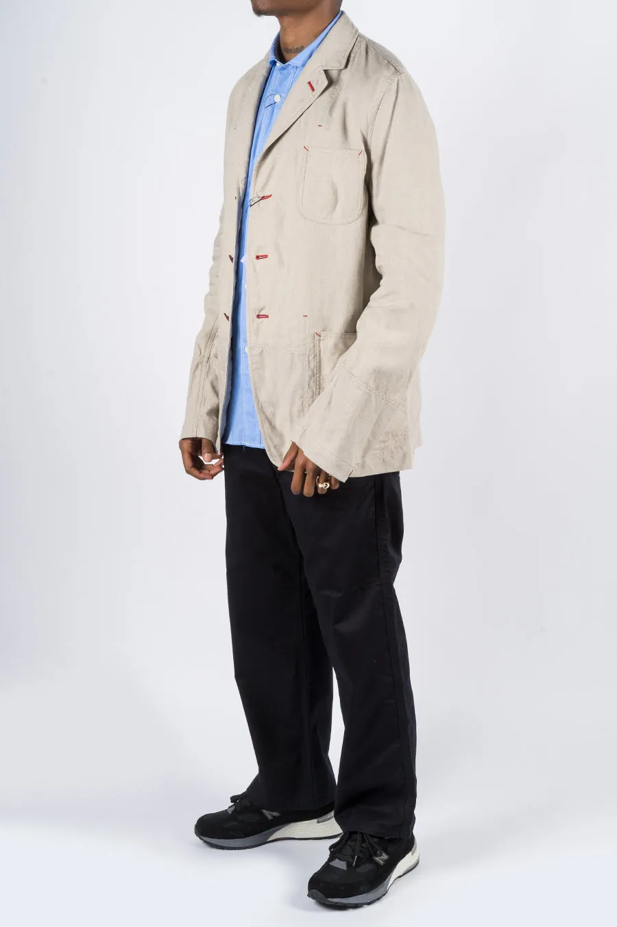 JUNYA WATANABE MAN LINEN JACKET KHAKI