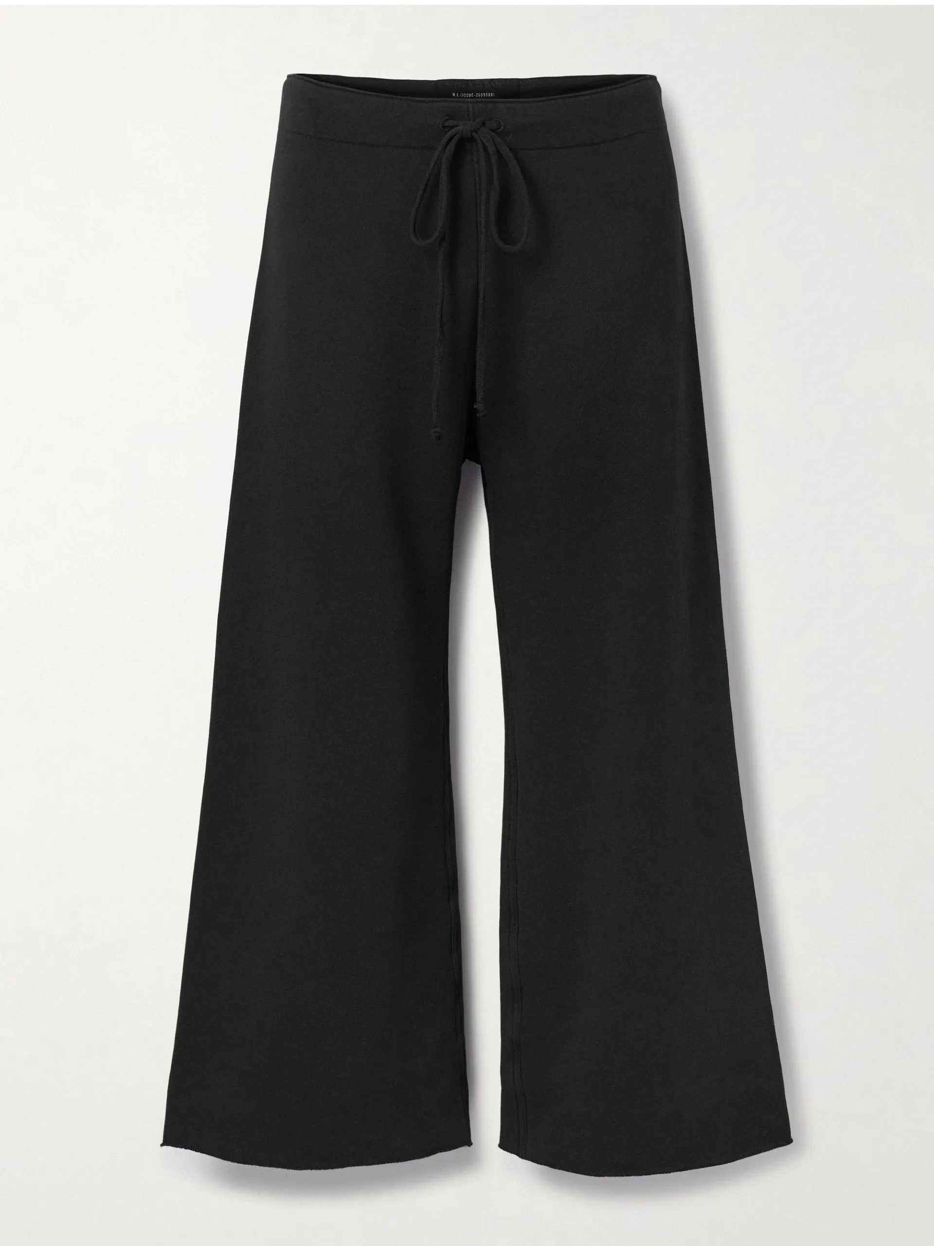 Kiki cropped voile-trimmed cotton-jersey track pants