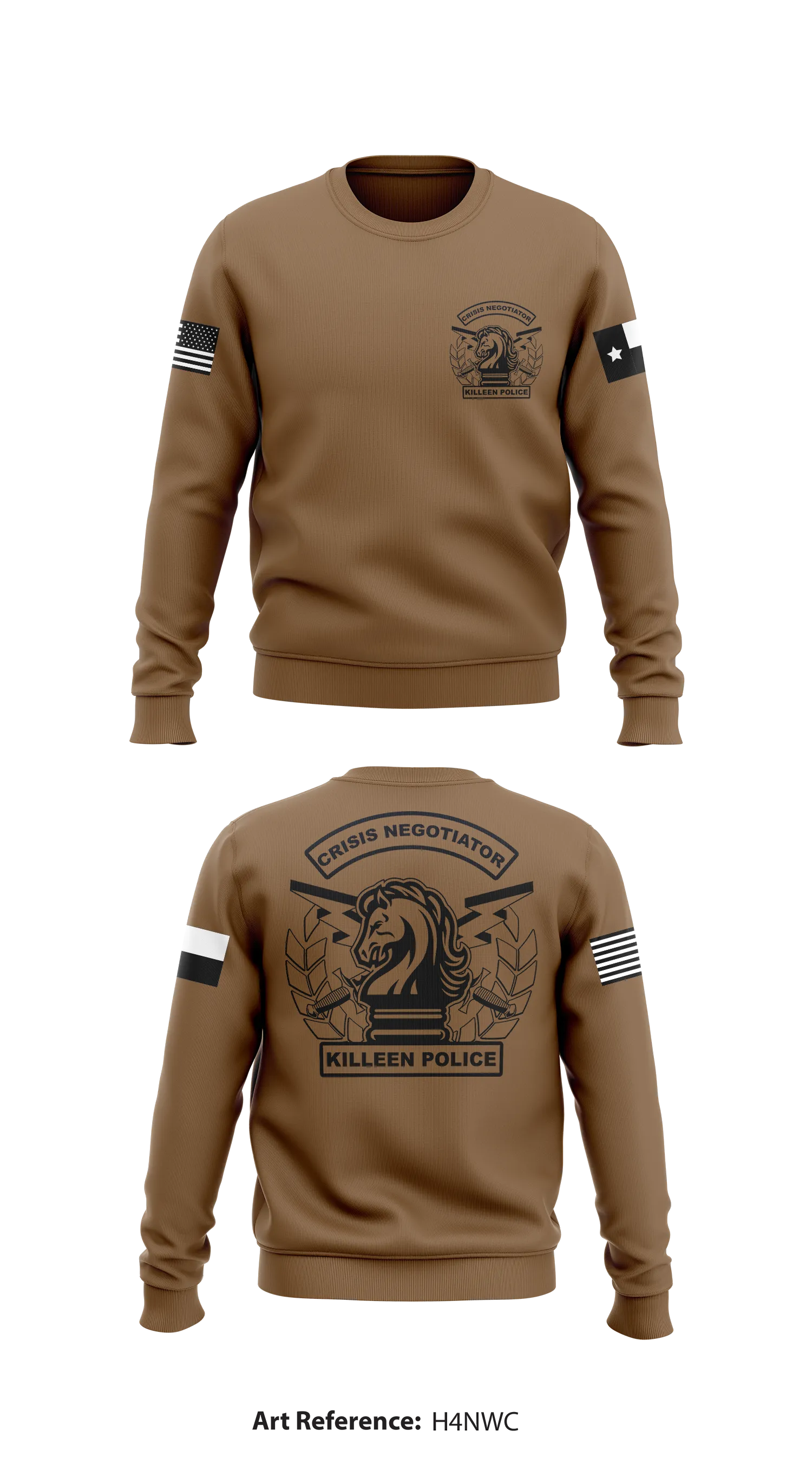 Killeen police Department Store 1 Core Men's Crewneck Performance Sweatshirt - kh4nWC