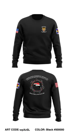 LANG 256th IBCT Store 1 Core Men's Crewneck Performance Sweatshirt - wpXzSL