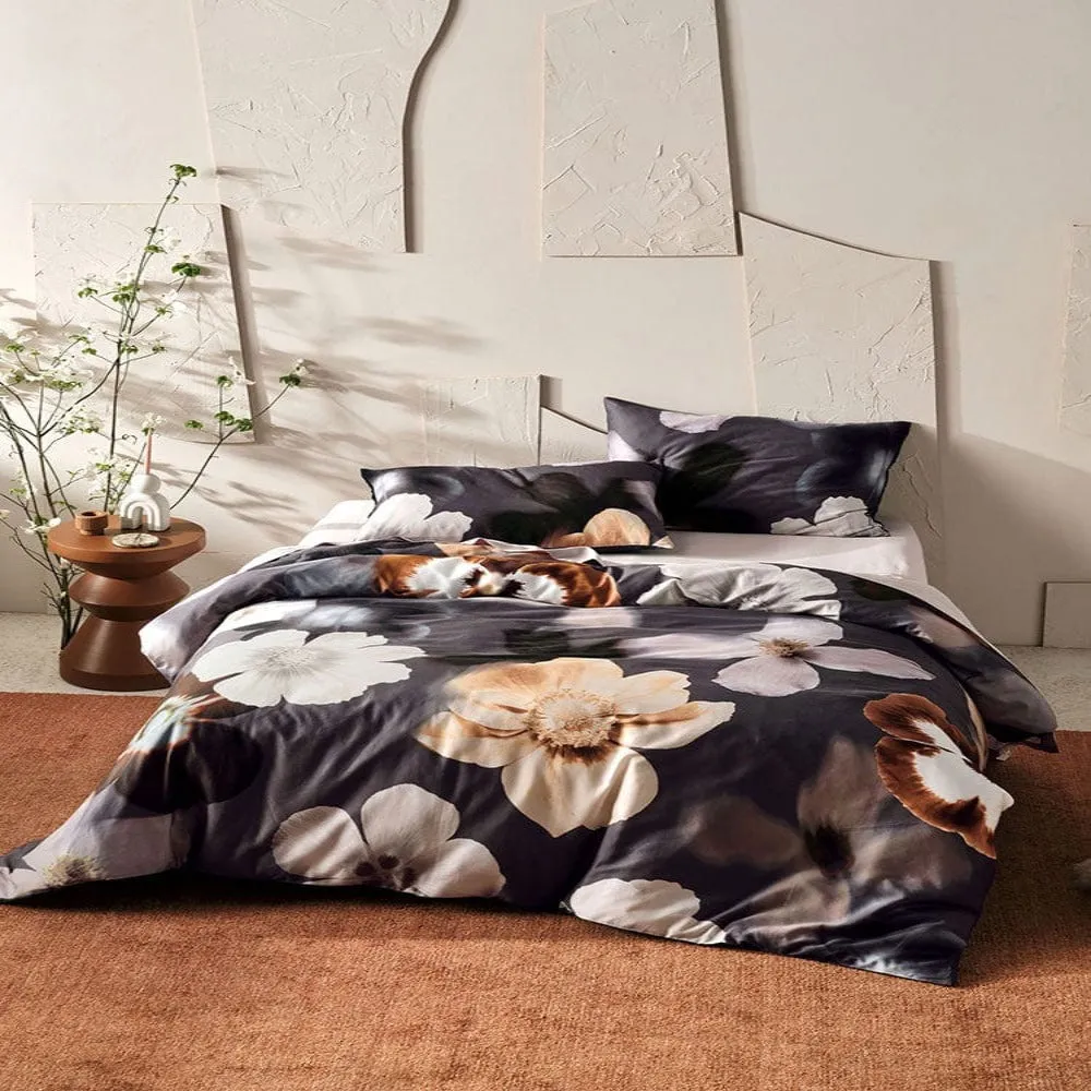 Linen House Black Silvia Duvet Cover Set