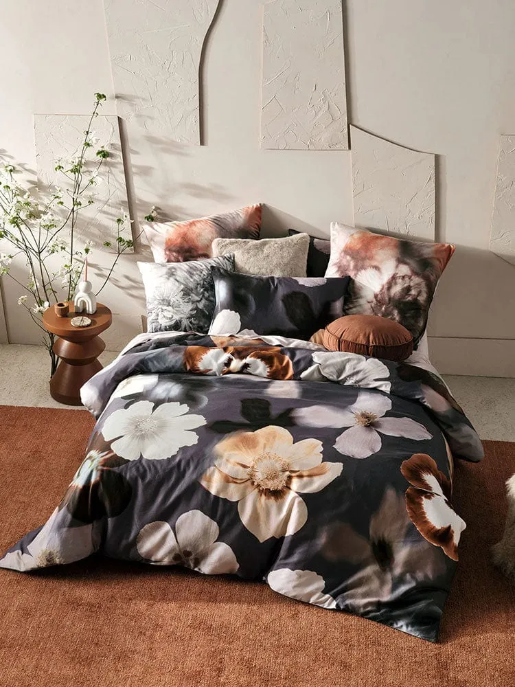 Linen House Black Silvia Duvet Cover Set