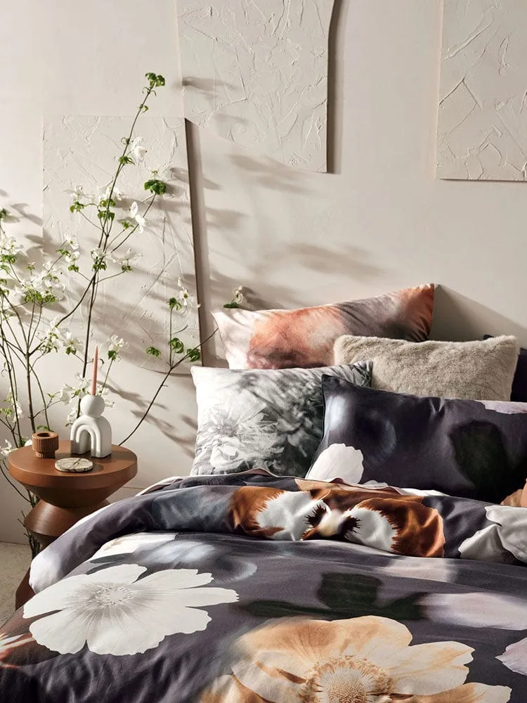 Linen House Black Silvia Duvet Cover Set