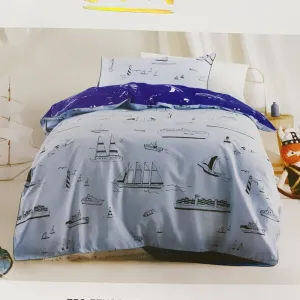 Linen House Blue Ships Ahoy Duvet Cover Set