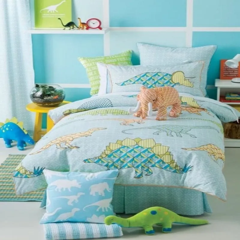 Linen House Hiccups Retro Dino Single Duvet Cover Set