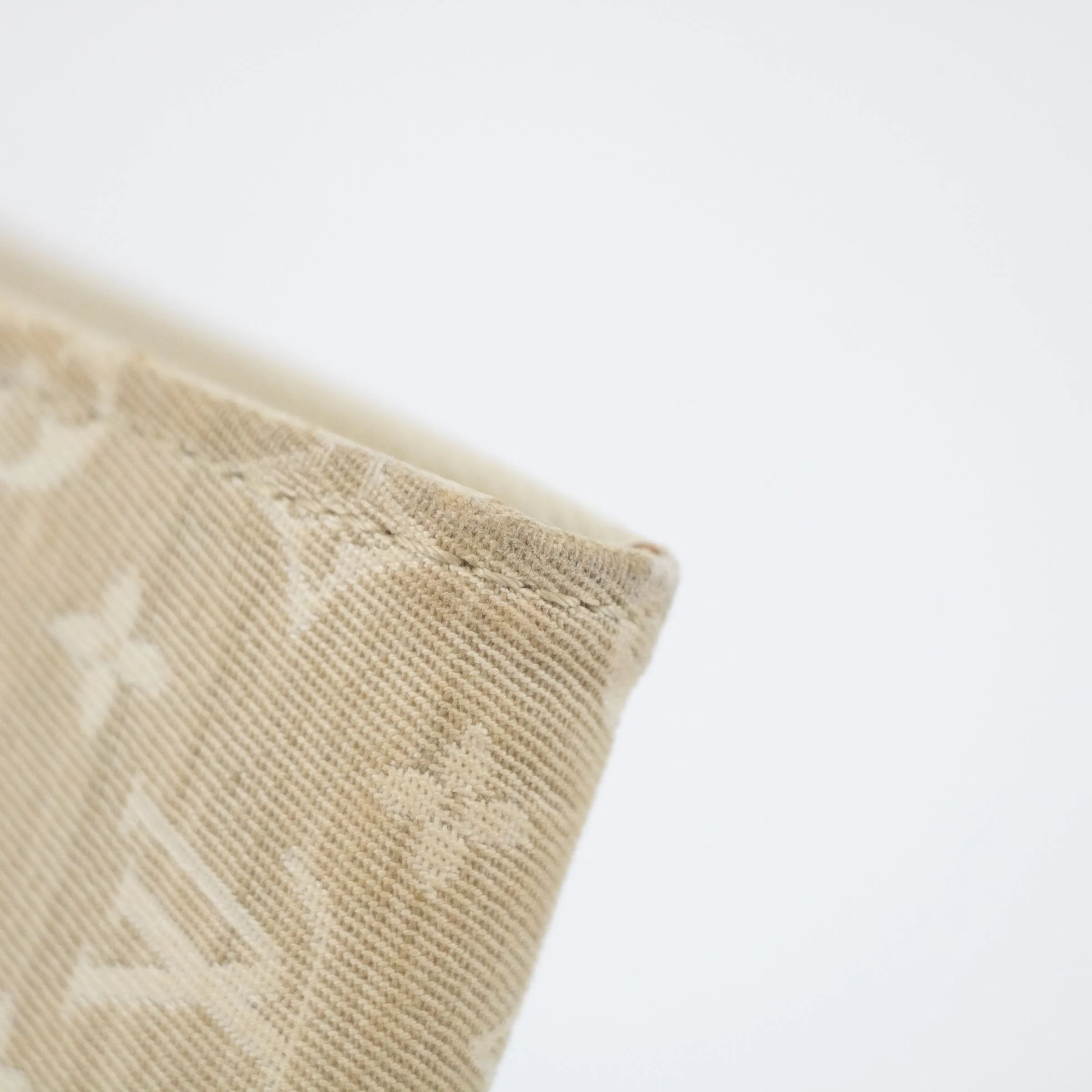 Louis Vuitton Beige Monogram Mini lin Portefeuille Sarah Wallet  #2283