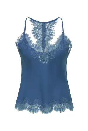 Lucy Crop Cami Mediterranean Blue