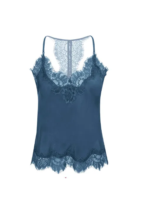 Lucy Crop Cami Porcelain Blue