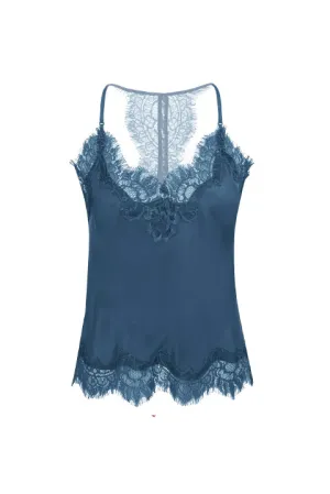 Lucy Crop Cami Porcelain Blue