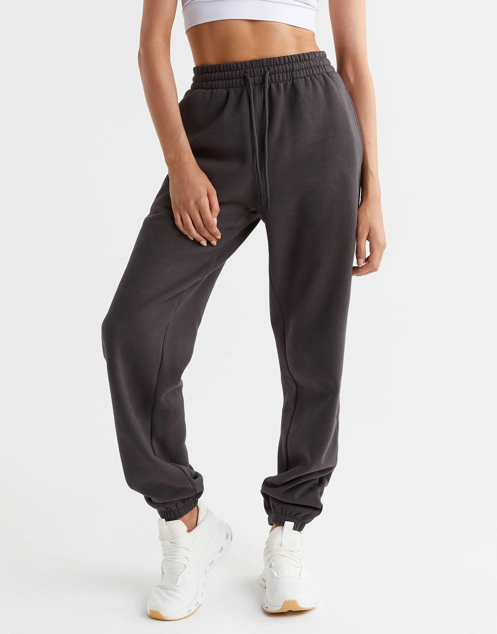 Lucy Track Pants in Coal Gray