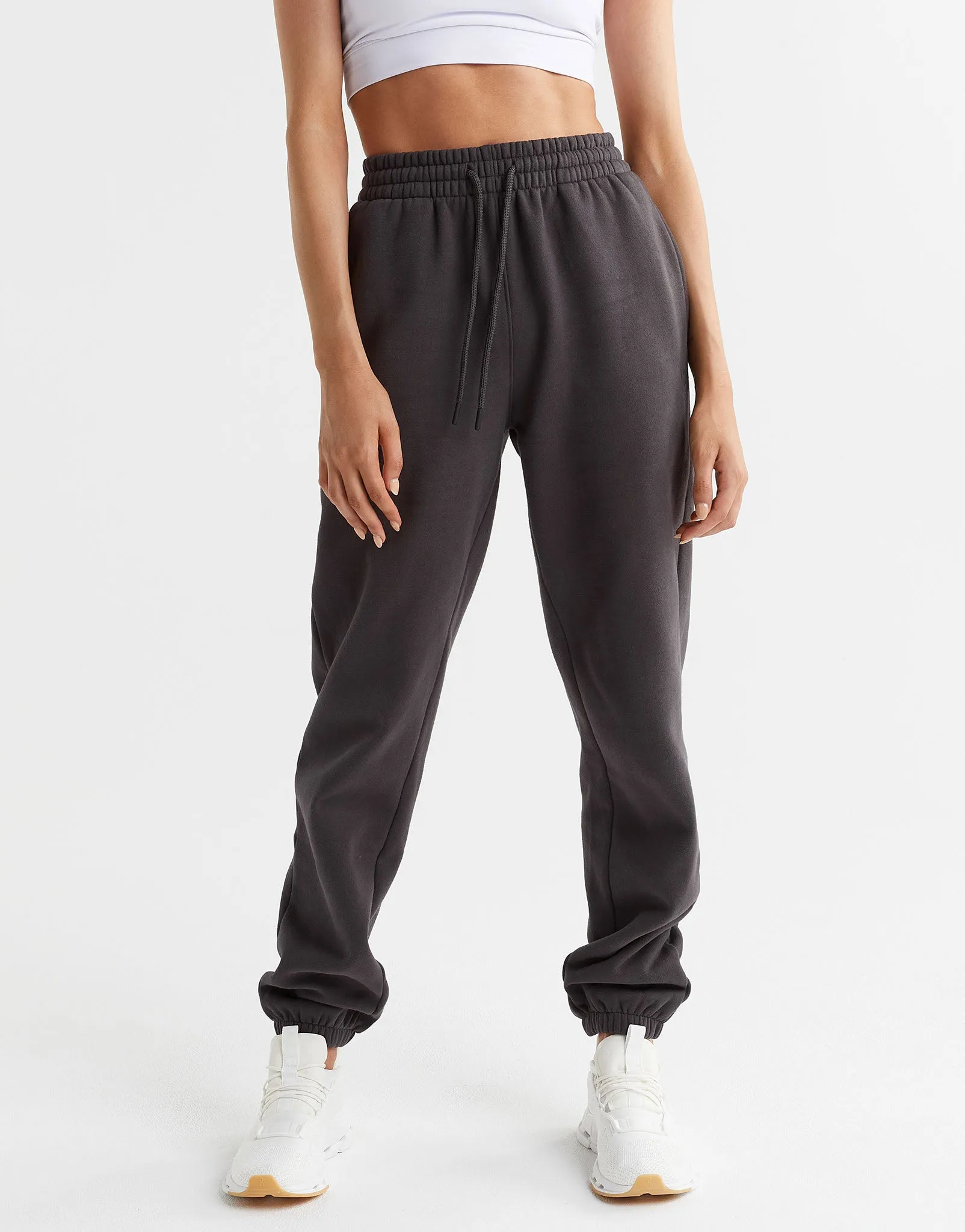 Lucy Track Pants in Coal Gray