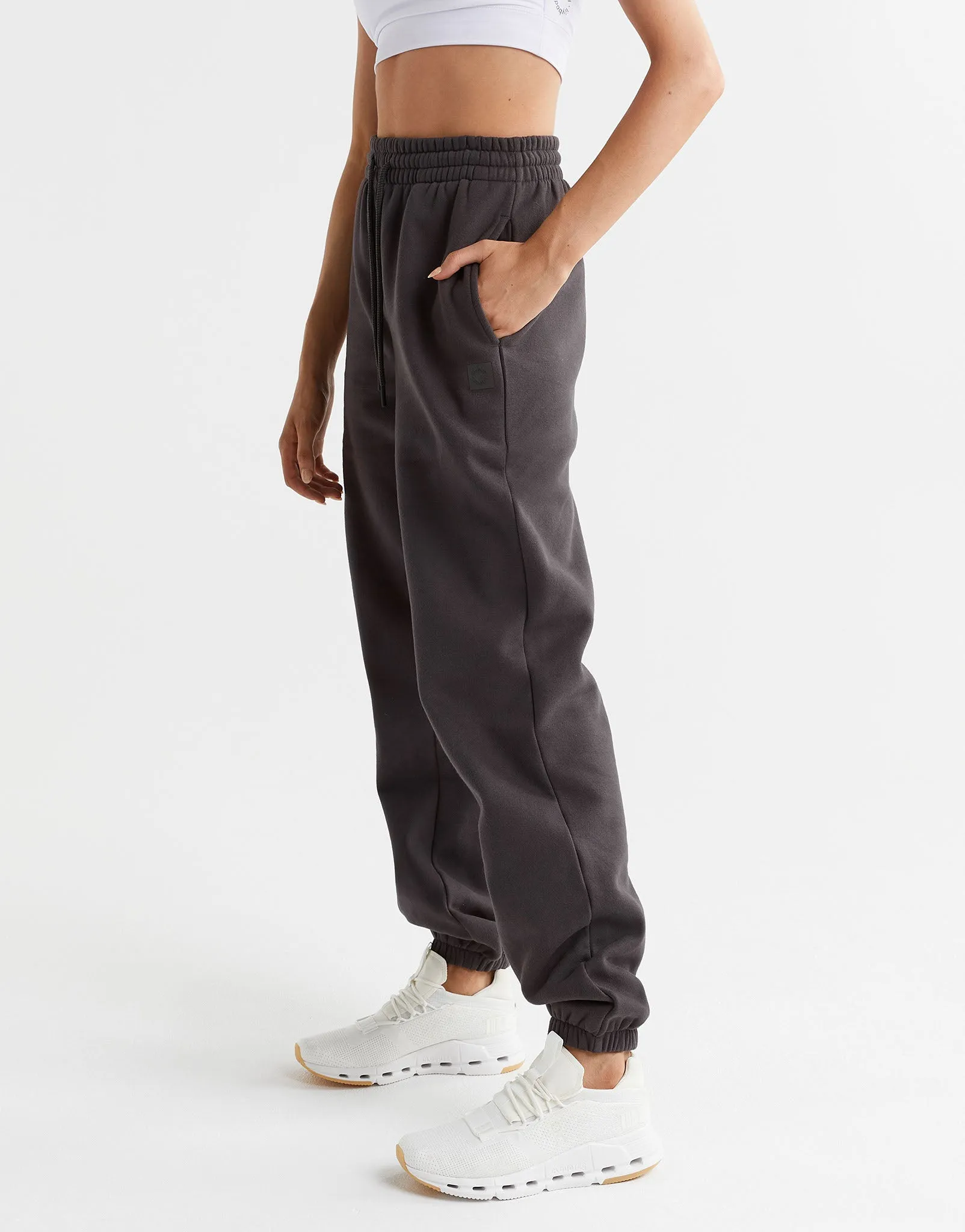 Lucy Track Pants in Coal Gray