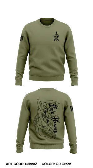 M BTRY, 3 BN, 14TH Marines STORE 1 Core Men's Crewneck Performance Sweatshirt - U8hh8Z