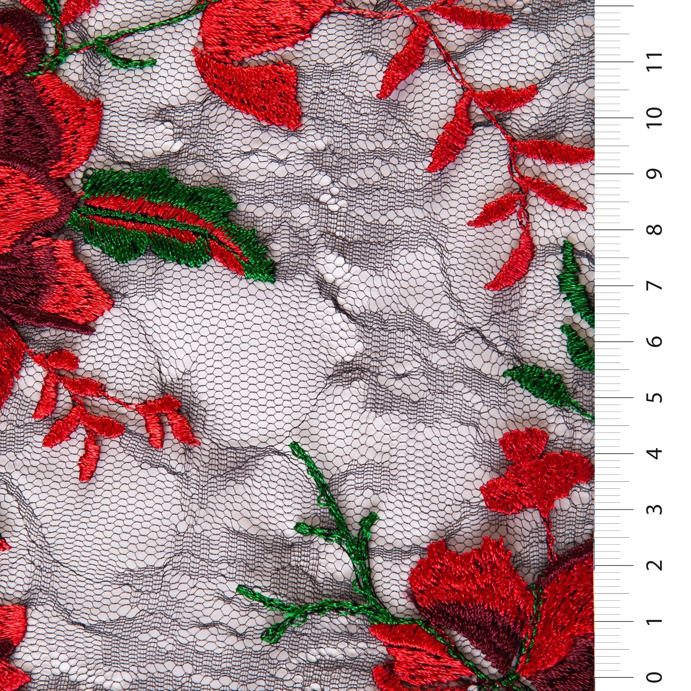 Mallorca Style Floral Embroidered Lace Fabric