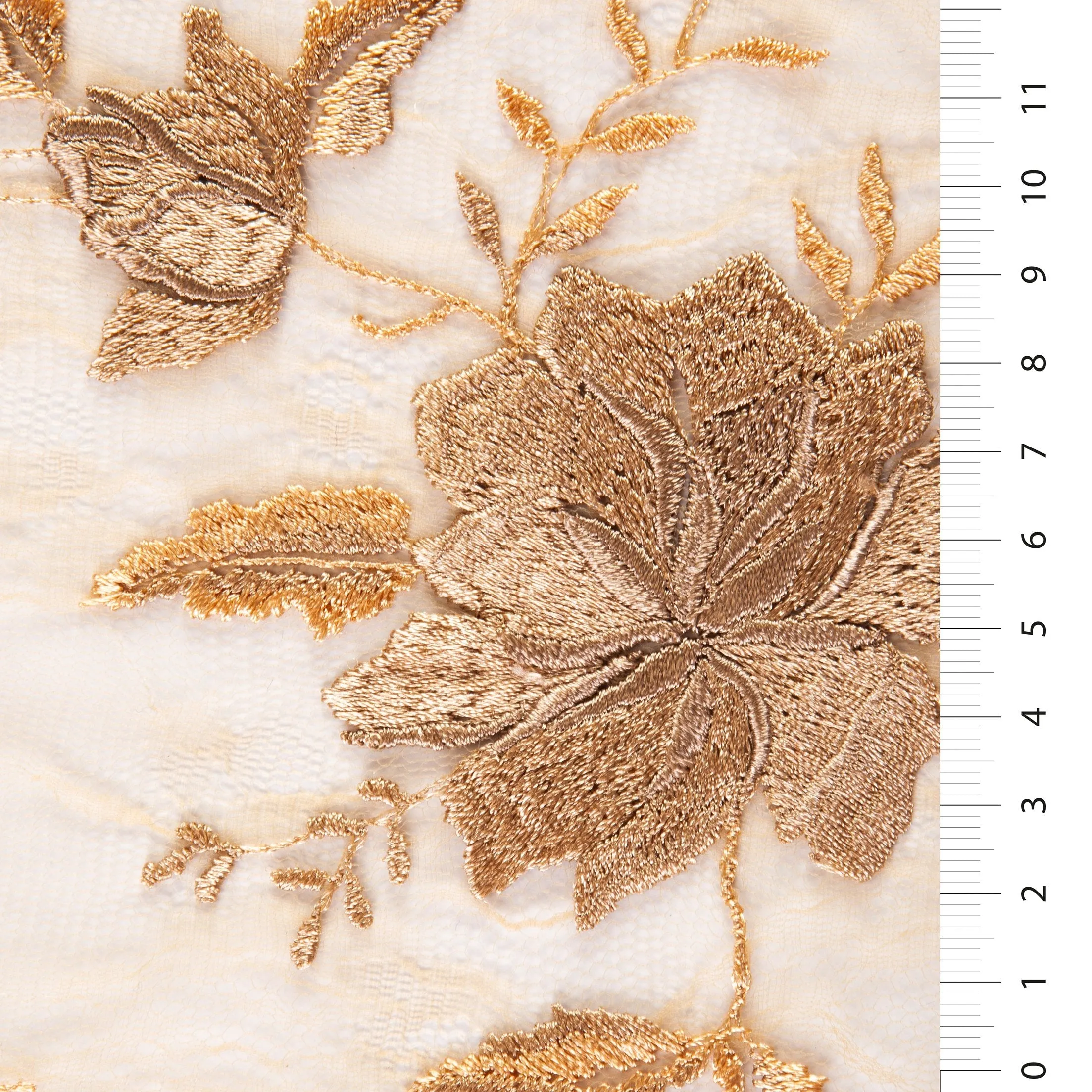 Mallorca Style Floral Embroidered Lace Fabric