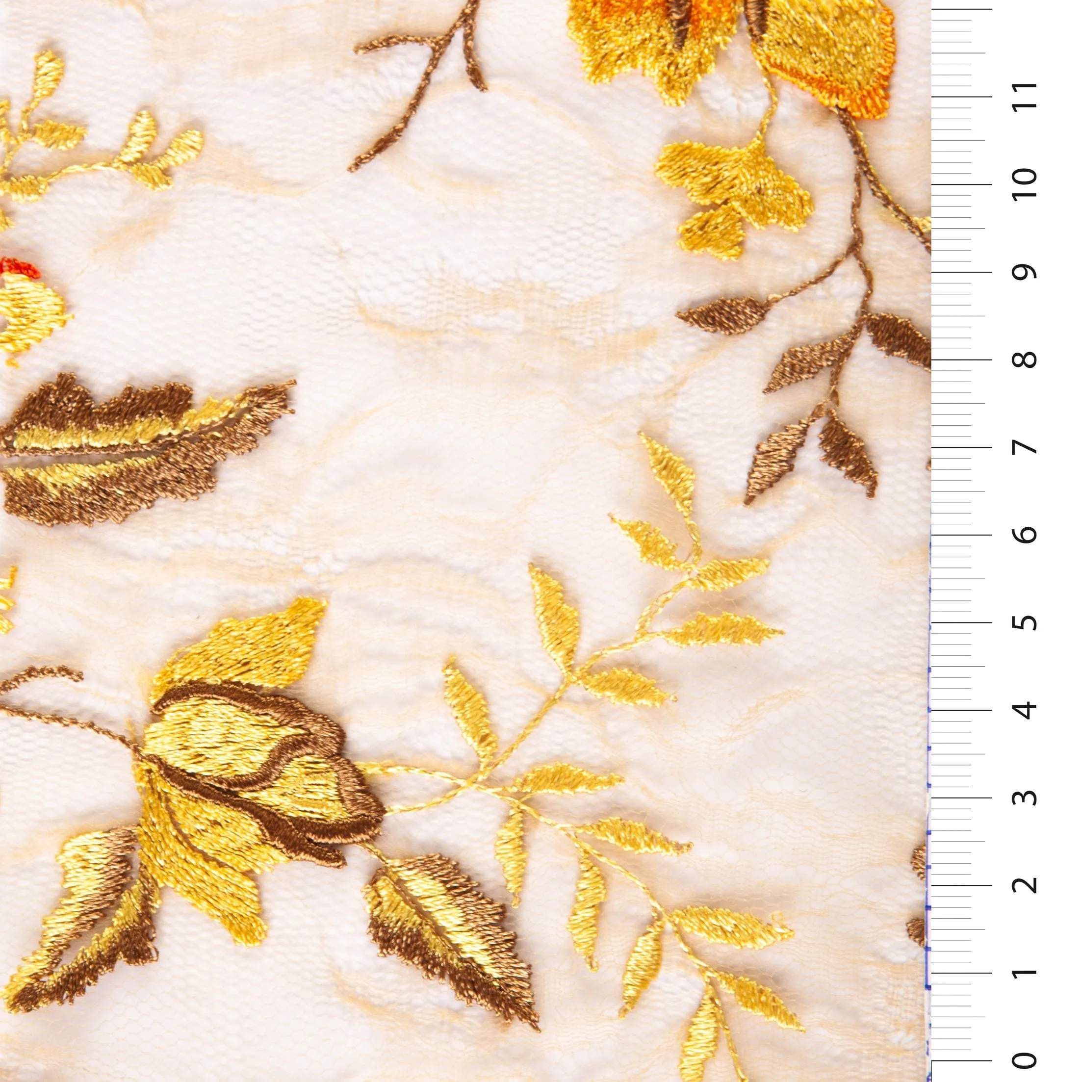 Mallorca Style Floral Embroidered Lace Fabric
