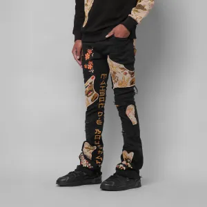 MDB Couture Men's Gallery Threads Stacked Jeans