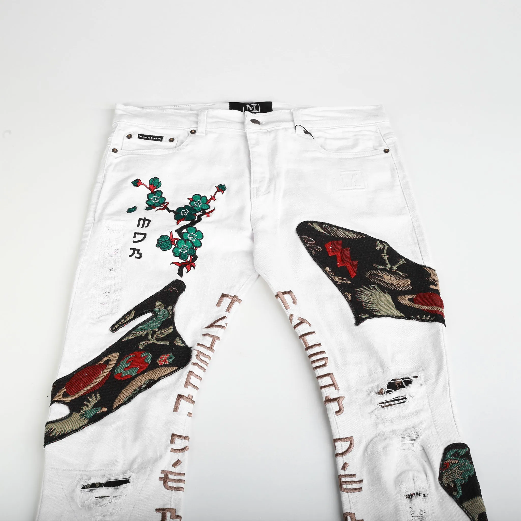 MDB Couture Men's Gallery Threads Stacked Jeans