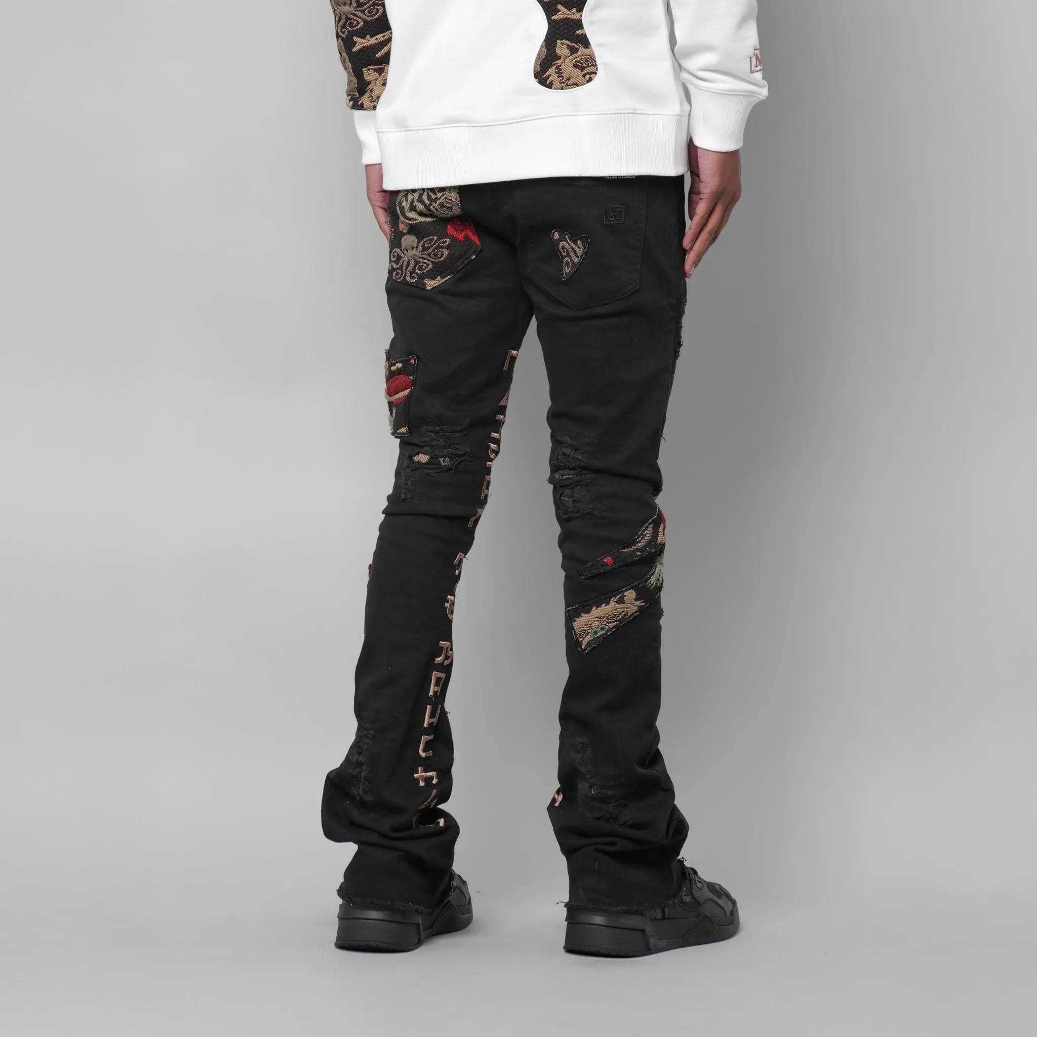 MDB Couture Men's Gallery Threads Stacked Jeans