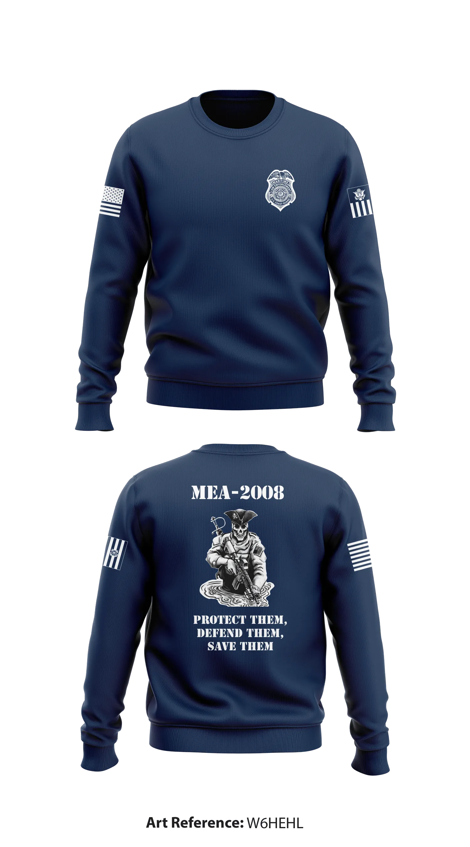 MEA-2008 Store 1 Core Men's Crewneck Performance Sweatshirt - w6heHL