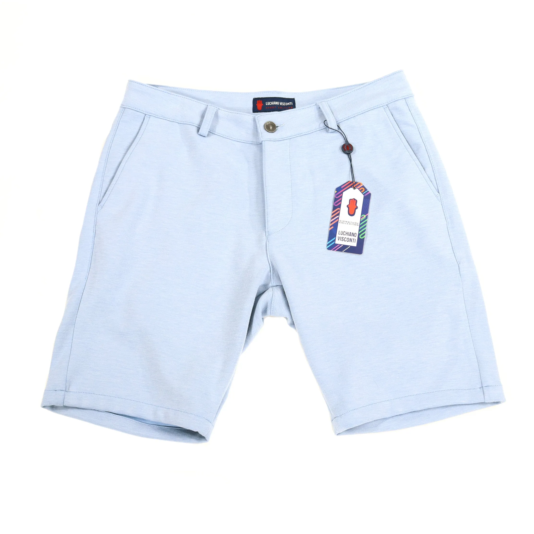 Melange Sky Blue Soft Shorts