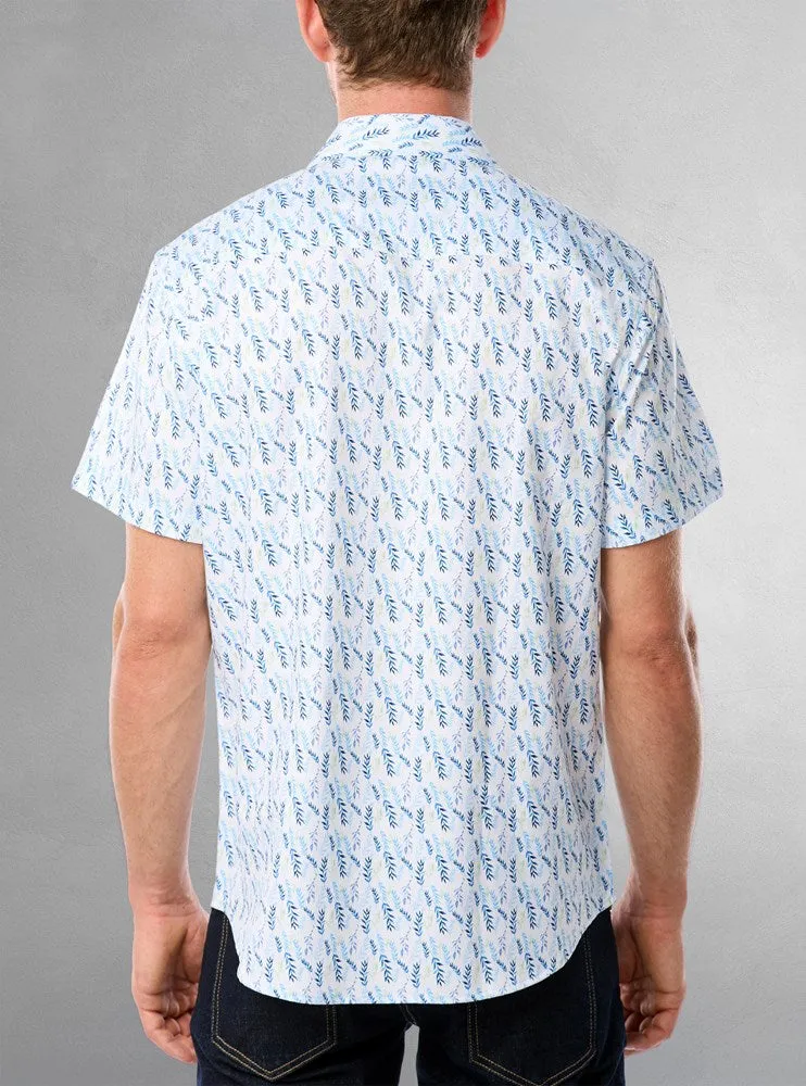 Men's casual short sleeve stretch shirt