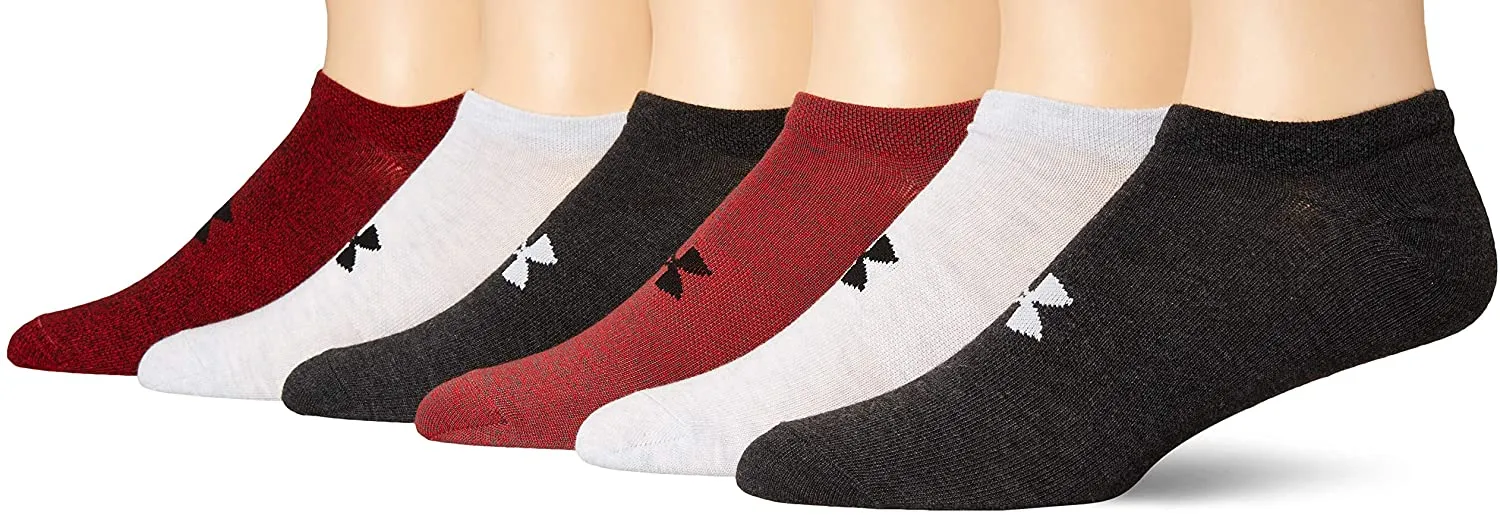 Men's Essential Lite No Show Socks 6-Pack