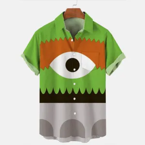 Men's Hawaiian Short Sleeve Printed Shirt