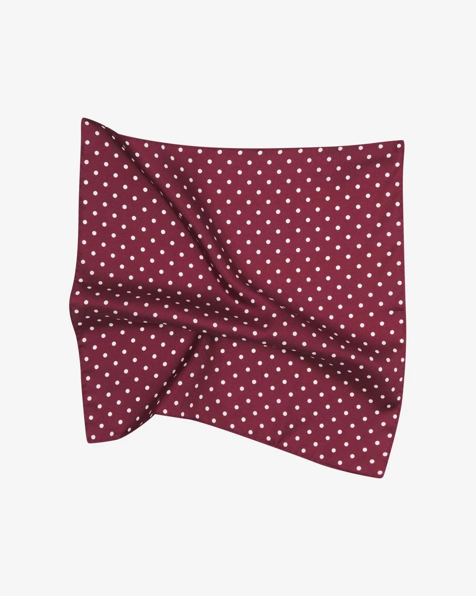 Men's Silk Polka Dot Pocket Square - The Sapporo
