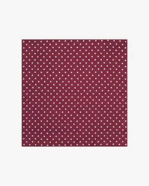 Men's Silk Polka Dot Pocket Square - The Sapporo