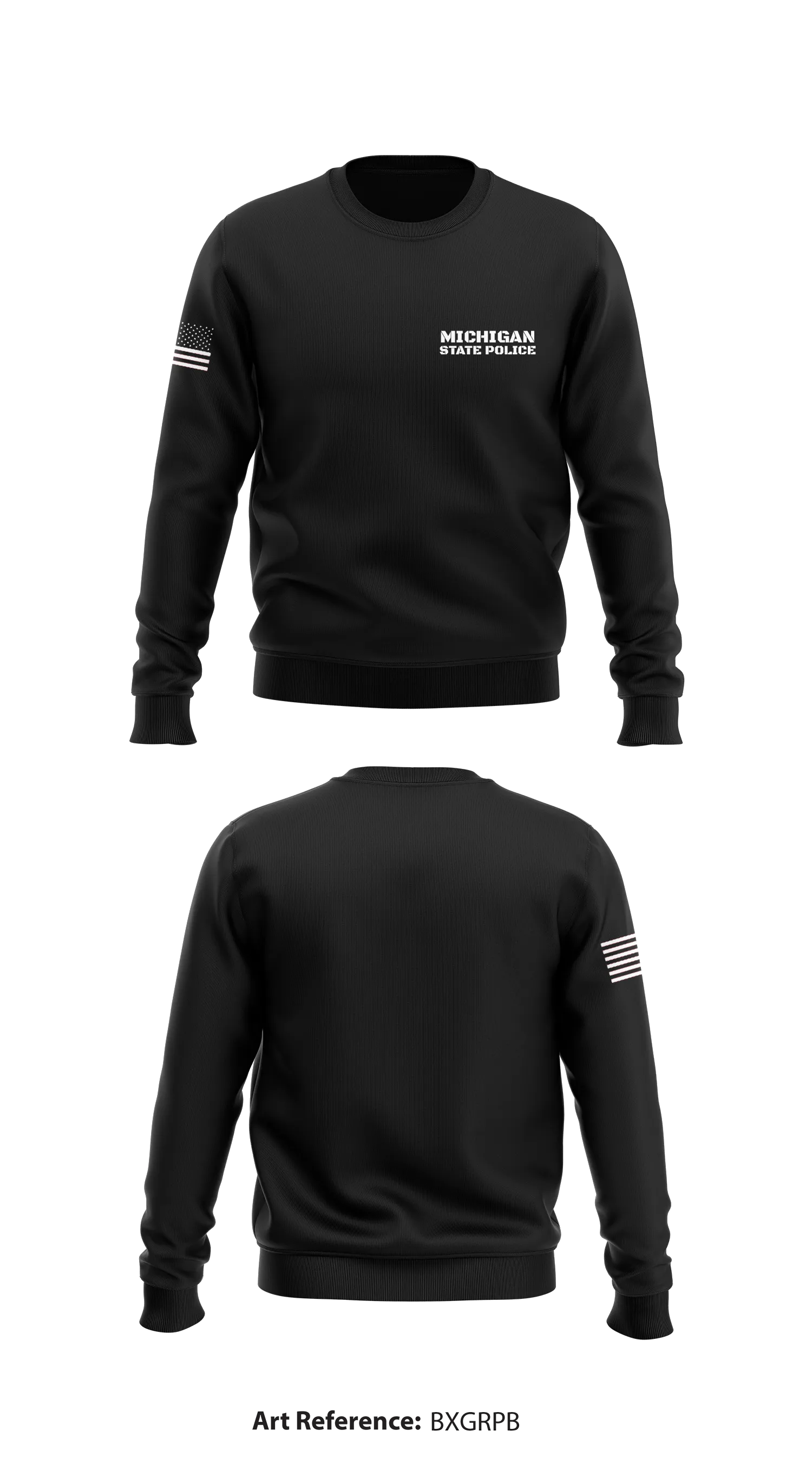 Michigan State Police Store 1 Core Men's Crewneck Performance Sweatshirt - bxGRpB